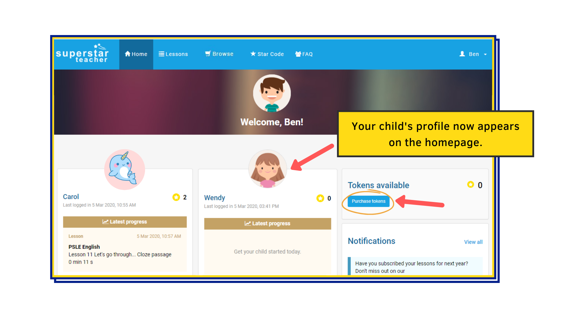 Superstar Teacher-Parent's Portal