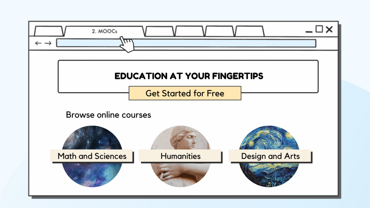 Online learning platform - open source courses