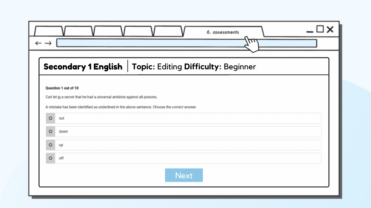 Online learning platform - assessments