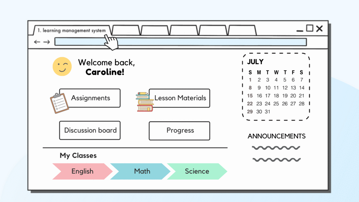 Online learning platform - learning management system